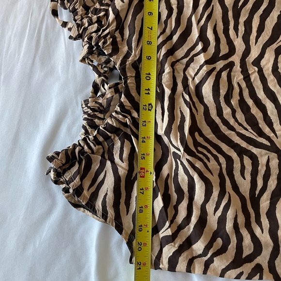 J. Crew Swingy Organic Cotton-voile Beach Dress Zebra Stripe Sleeveless Pullover - Picture 11 of 15